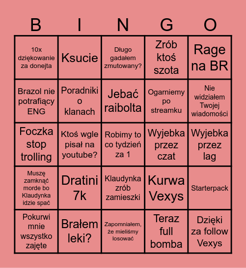 Byk Mateo Bingo Card