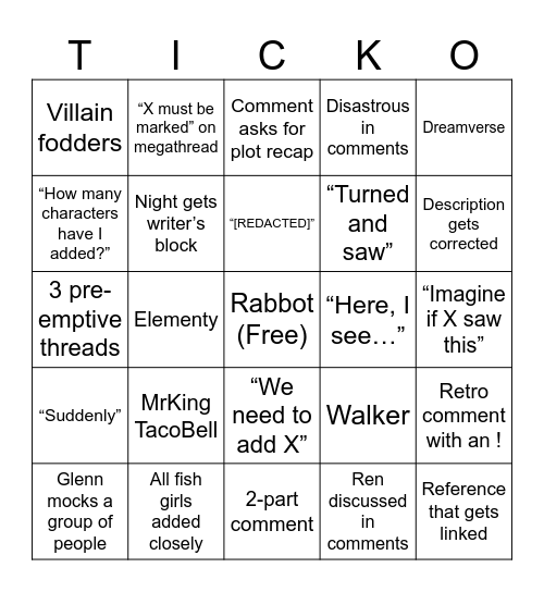 Emi4 Bingo 5 Bingo Card