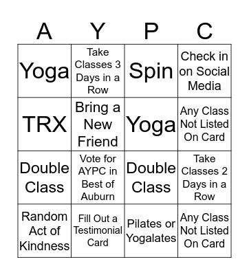 AYPC BINGO Card