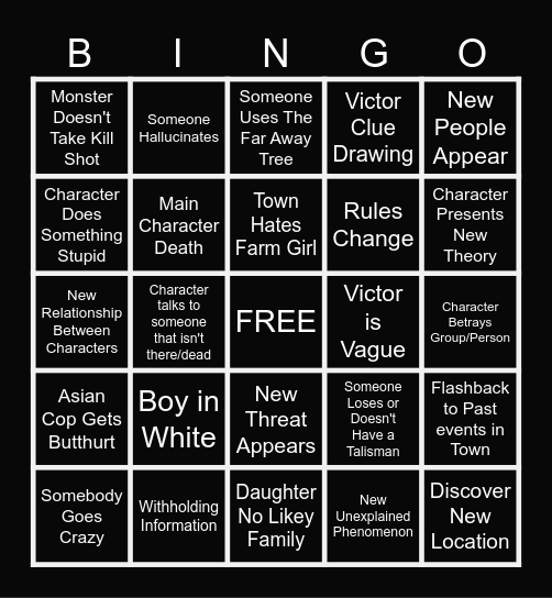 From Bingo Card