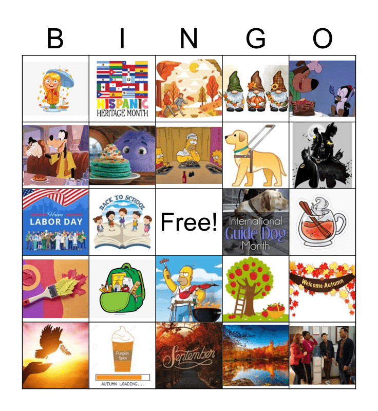 Sept Bingo Batch 1 Bingo Card