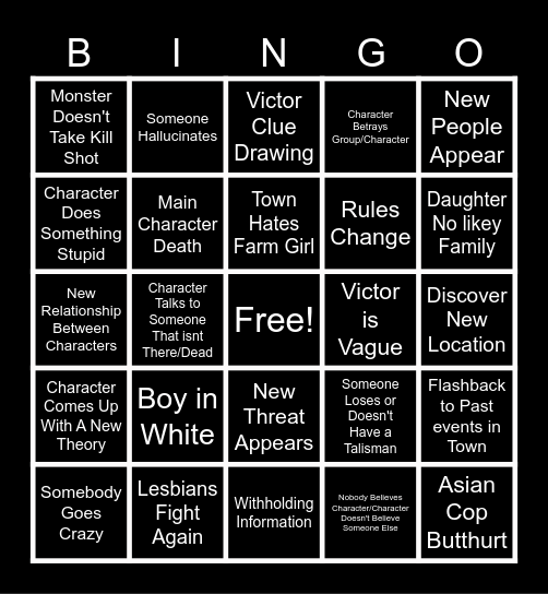 From Bingo Card