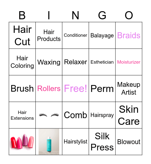 Beauty Bingo Card