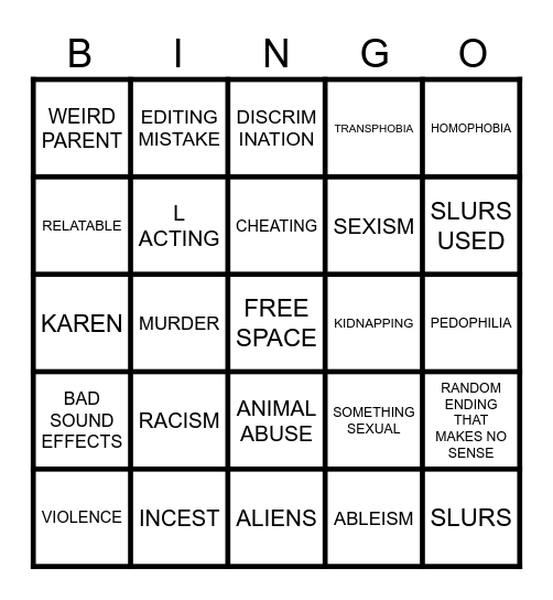 Tomorrow's Teachings Bingo Card
