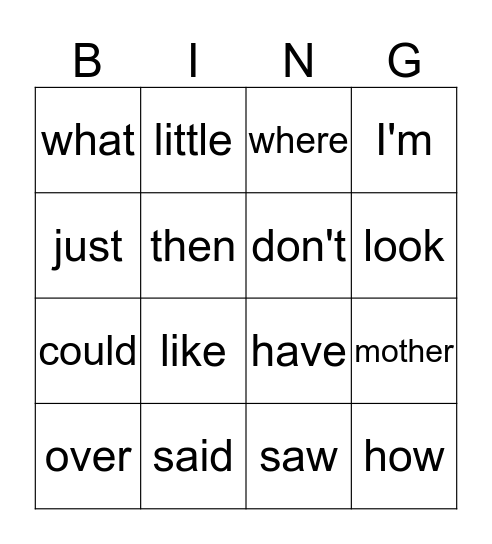 Bryce's Bingo Game Bingo Card