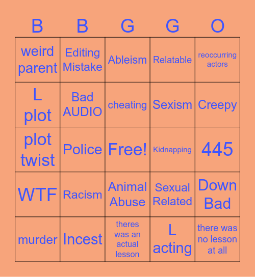 tmrws teachings Bingo Card