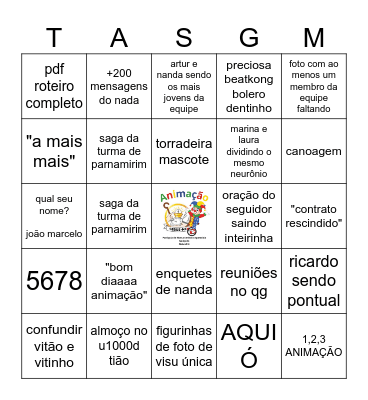 ANIMAÇÃO 2024 - BINGO Card