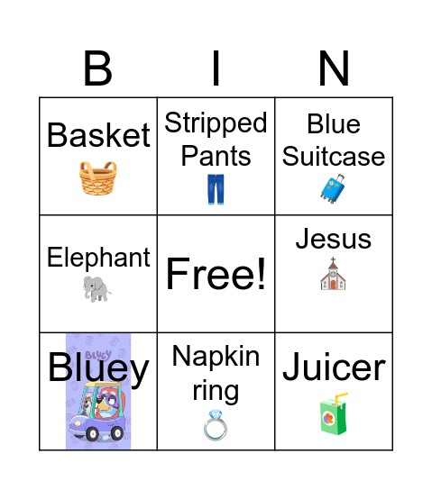 Op-Shop Bingo 2 Bingo Card