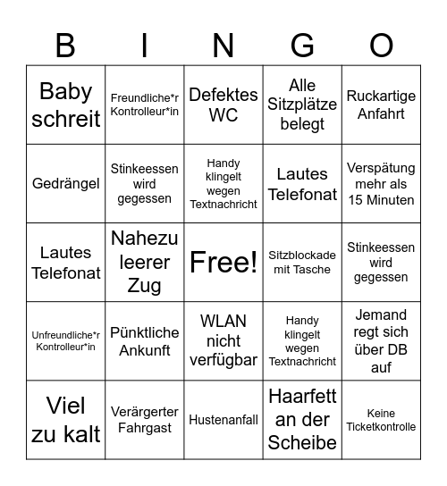 DBingo Card