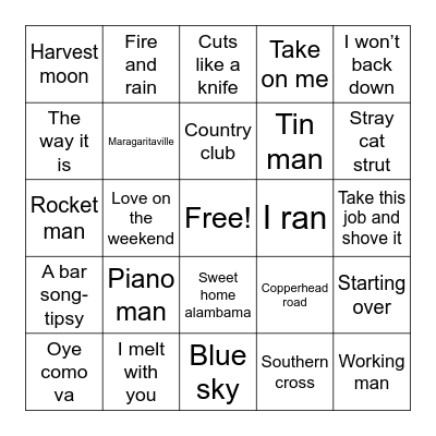 LMB 9/1 Bingo Card