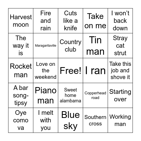 LMB 9/1 Bingo Card