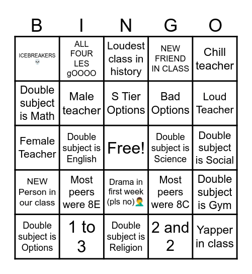 2024-2025 Bingo Card