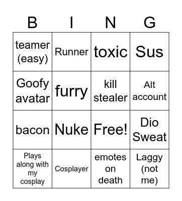 Realm Rampage Bingo Card