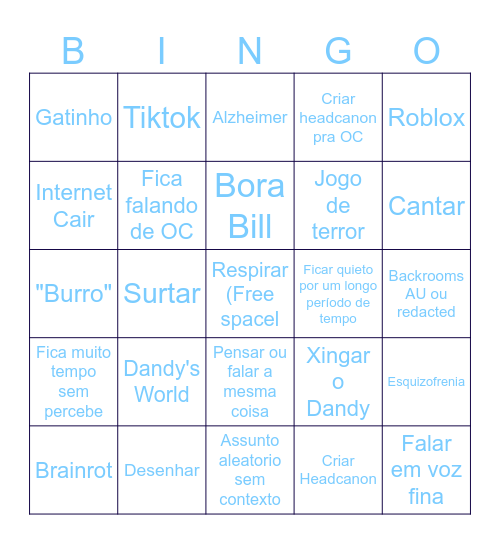 Call Bingo Card