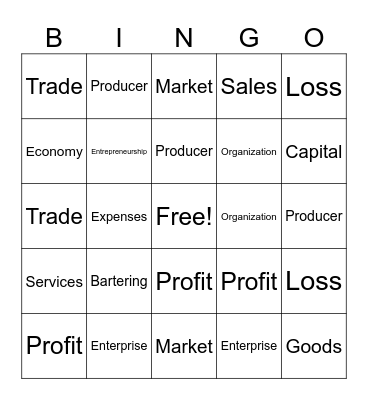 Business Bingo Card