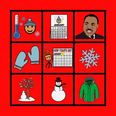 January Bingo Card