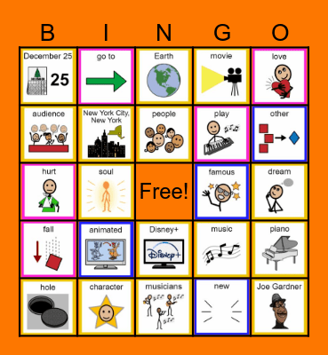 N2Y Soul Movie Bingo Card