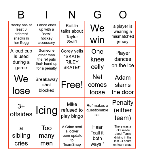 PBK Boston Breakout BINGO Card