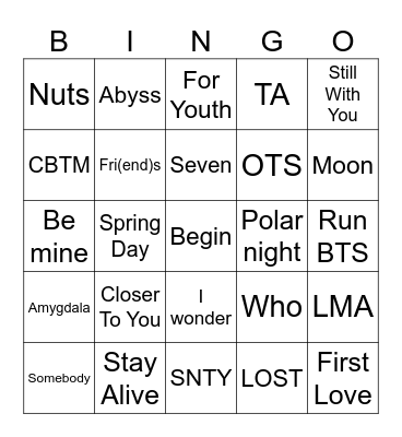 @aestaetic_13 Bingo Card