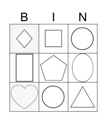 Bingo Shapes Bingo Card