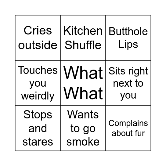 Nana Bingo Card