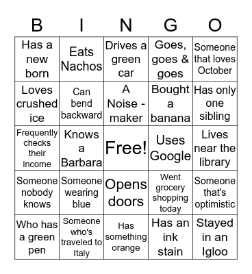 NJ ECE Alliance Ice-Breaker Bingo Card