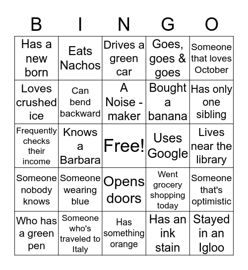 NJ ECE Alliance Ice-Breaker Bingo Card