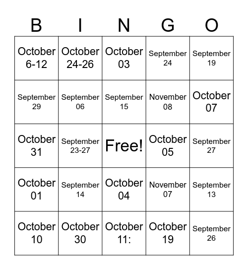 OwlNet Bingo Card