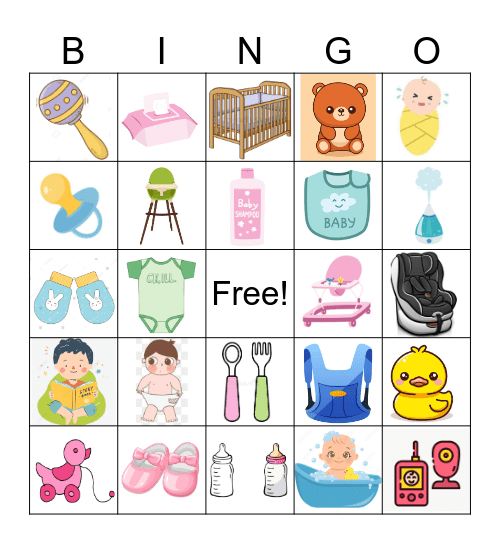 Baby Bingo Card