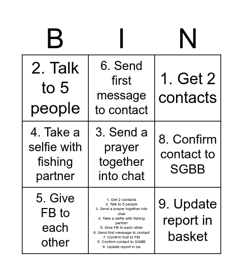 D3 fishing 🎣 bingo Card