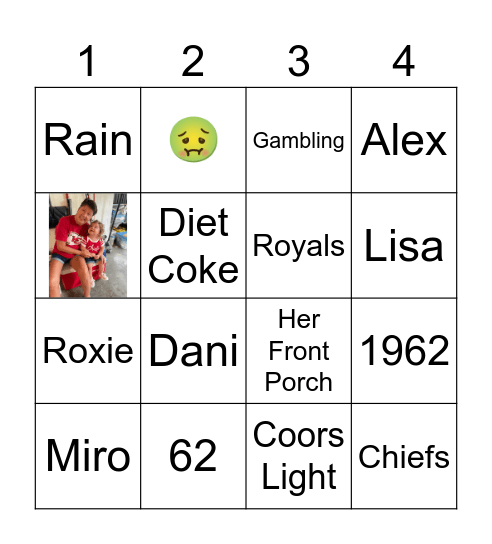 Lynne was BORN to call BINGO! Bingo Card