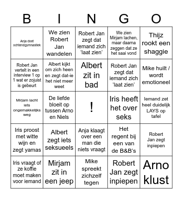 B&B VOL BINGO Card