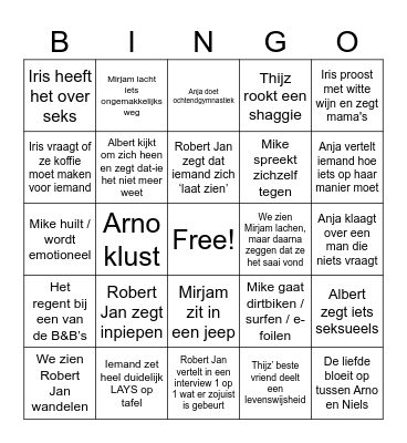 B&B VOL BINGO! Bingo Card
