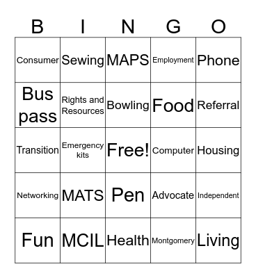 Chat and Chew Bingo 7/20/16 Bingo Card