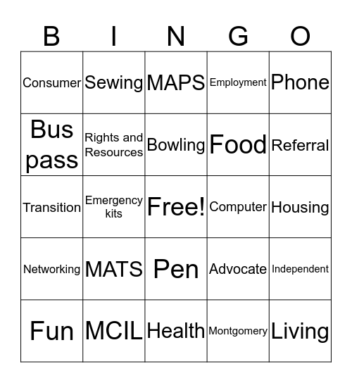 Chat and Chew Bingo 7/20/16 Bingo Card