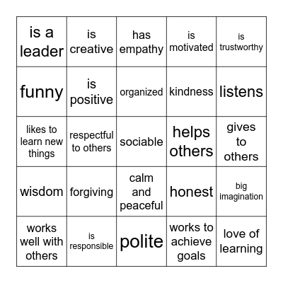 Find someone who... Bingo Card