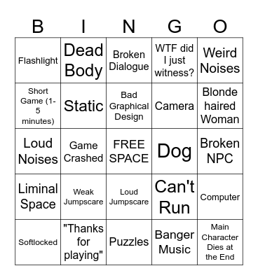 Itchio Bingo Card