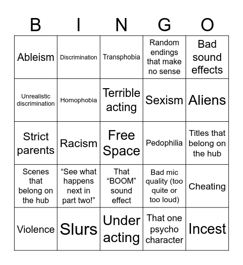 Tomorrow’s Teachings Bingo Card