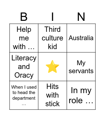 EMO-tional Damage Bingo Card