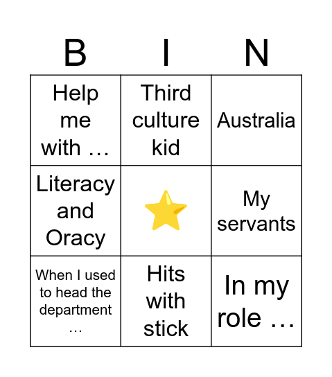 EMO-tional Damage Bingo Card