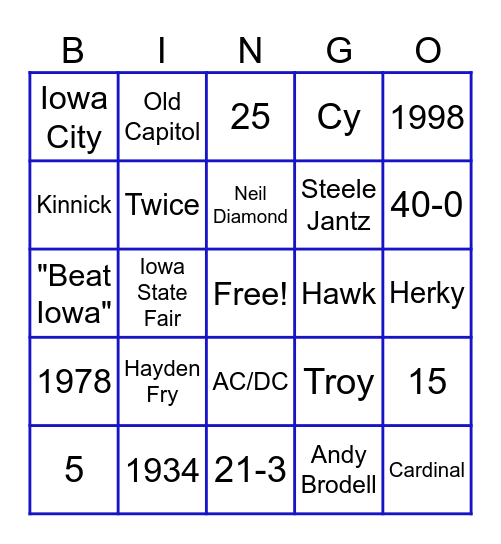 LBS CyHawk Bingo Card