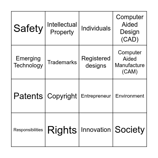 D&T Bingo Card