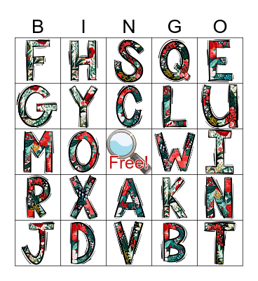 Search and Find Bingo Card