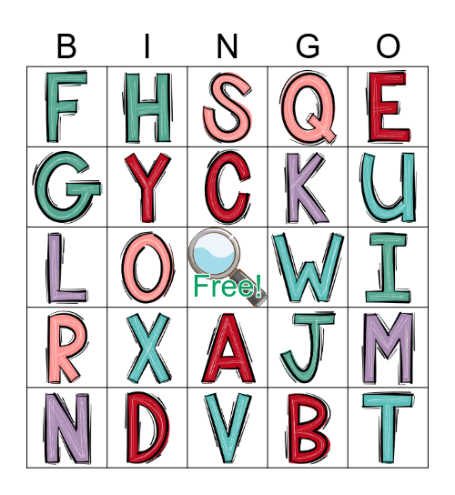 Search and Find Bingo Card