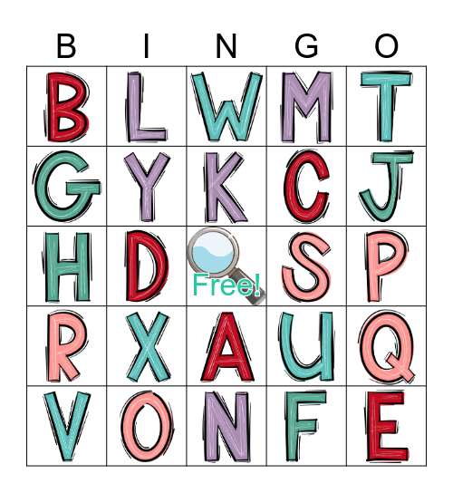 Search and Find Bingo Card