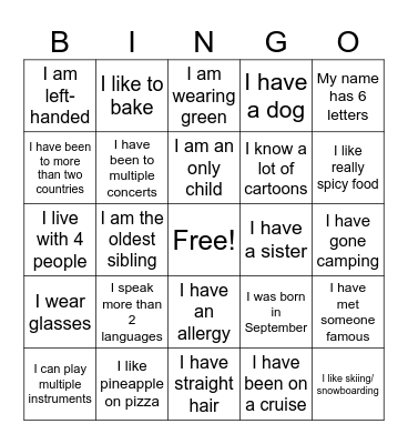 Icebreaker Bingo: Find Someone Who Bingo Card