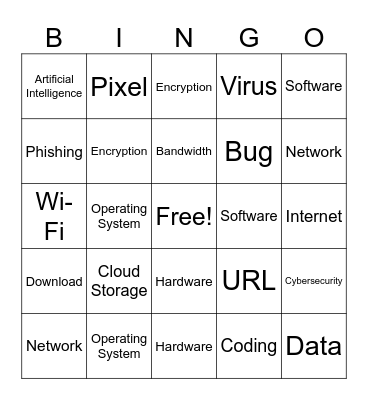 Tech Bingo Card