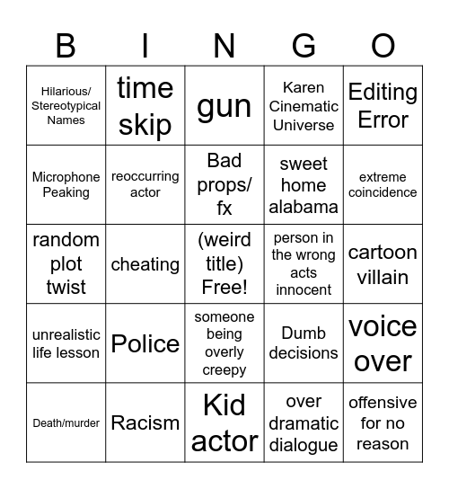 Tomorrow's Teachings Bingo Card