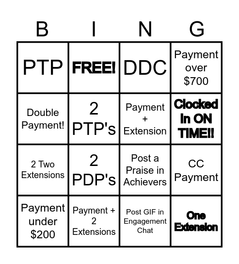 ASG BINGO Card