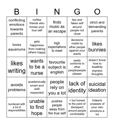 mafuyu Bingo Card